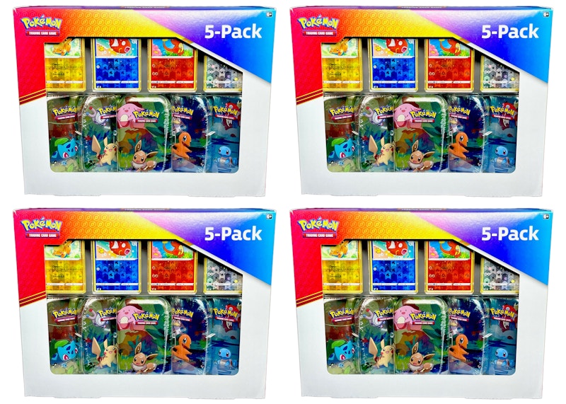 Pokémon TCG Kanto Power Mini Tin Collection Costco Exclusive Box Set (US Version) 4x Lot