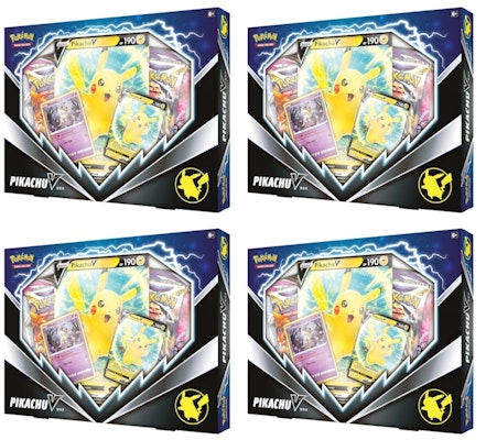 Lote de 4 Cajas Pokémon TCG Pikachu V Buy Lote de 4 Cajas Pokémon TCG Pikachu V