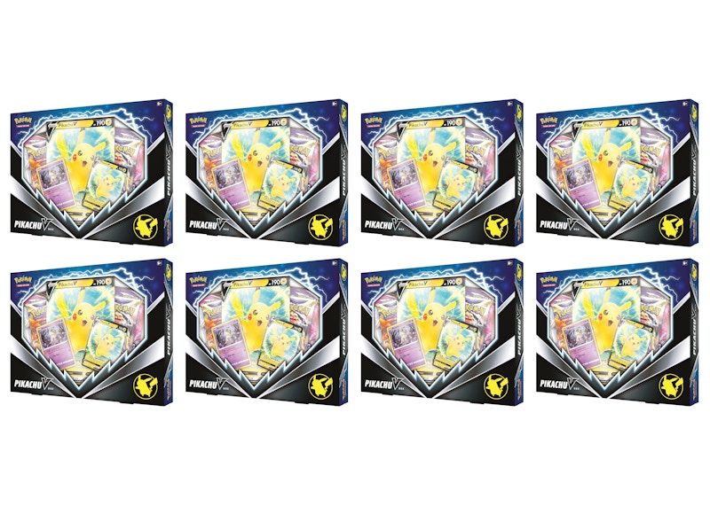 Pokémon TCG Pikachu V Box 8x Lot
