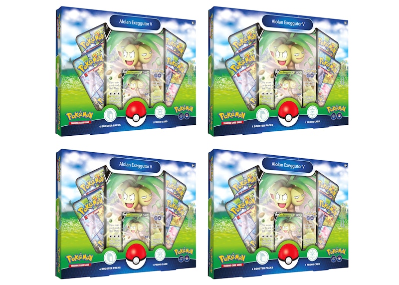 Poké TCG GO Alolan Exeggutor V Collection Box 4x Lot