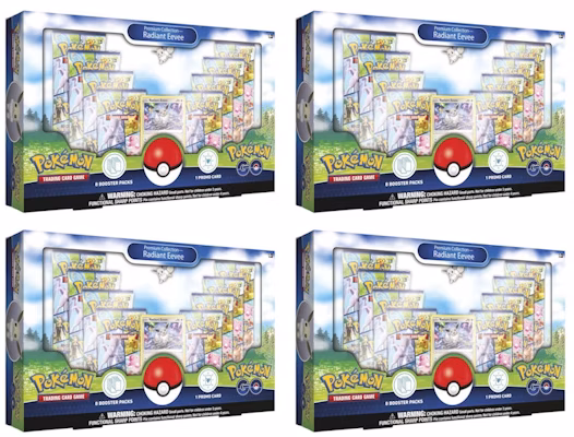 Kotak Koleksi Premium Pokémon TCG Pokémon GO Radiant Eevee 4x Lot Buy Kotak Koleksi Premium Pokémon TCG Pokémon GO Radiant Eevee 4x Lot