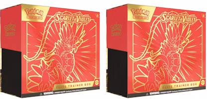 Pokémon TCG Scarlet & Violet Koraidon Elite Trainer Box 2x Lot Pokémon TCG Scarlet & Violet Koraidon Elite Trainer Box 2x Lot