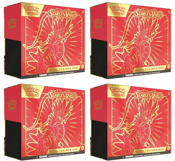 pokemon-tcg-scarlet-and-violet-koraidon-elite-trainer-box-4x-lot