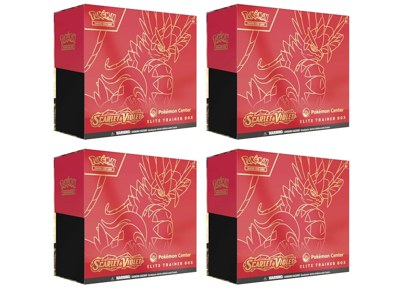 Buy Pokémon TCG Scarlet & Violet Koraidon Elite Trainer Box 4x Lot Toko Pokémon