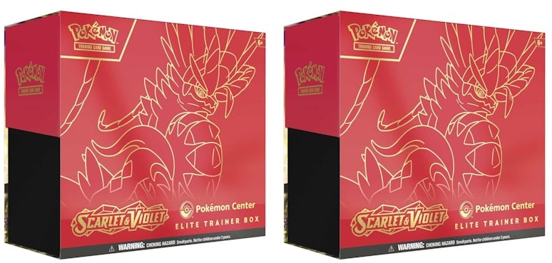 pokemon-tcg-scarlet-and-violet-koraidon-pokemon-center-elite-trainer-box-2x-lot