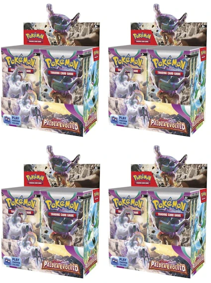pokemon-tcg-scarlet-and-violet-paldea-evolved-booster-box-4x-lot