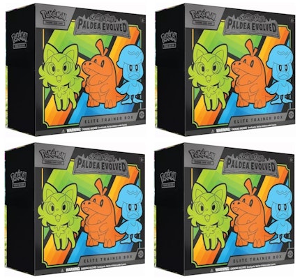 Pokémon TCG Scarlet & Violet Paldea Evolved Elite Trainer Box 4x Lot Buy Pokémon TCG Scarlet & Violet Paldea Evolved Elite Trainer Box 4x Lot