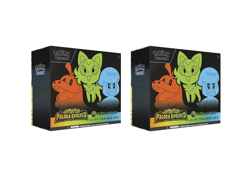 Pokémon TCG Scarlet & Violet Paldea Evolved Pokémon Center Elite Trainer Box 2x Lot