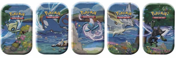 Pokémon TCG Shining Fates Mini Tin 5X Lot Celebi/Kyogre/Manaphy/Reshiram/Zarude Pokémon TCG Shining Fates Mini Tin 5X Lot Celebi/Kyogre/Manaphy/Reshiram/Zarude