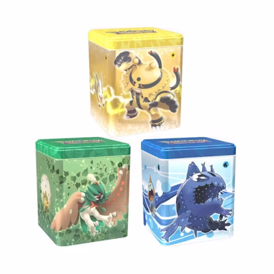 Poké TCG Stacking Tins Decidueye/Wishiwashi/Electivire 3x Bundle