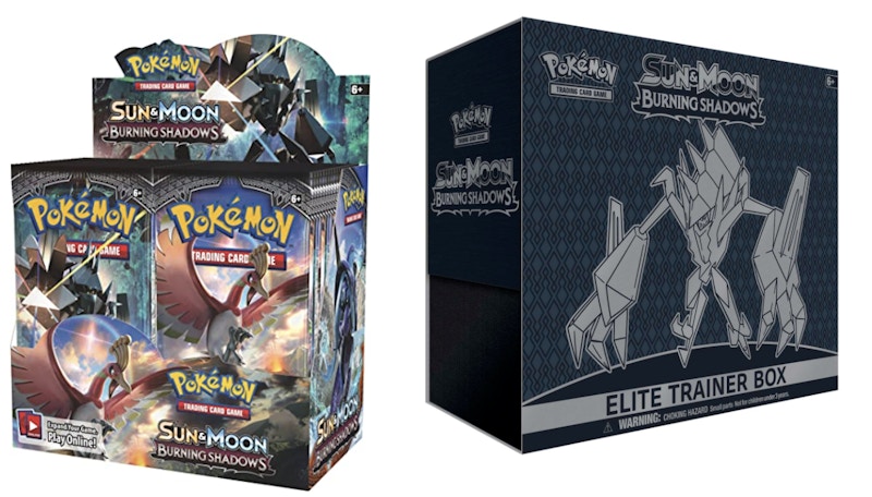 Pokémon TCG Sun & Moon Burning Shadows Booster Box & Elite Trainer Box Bundle