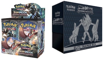 Pokémon TCG Sun & Moon Burning Shadows Booster Box & Elite Trainer Box Bundle Buy Pokémon TCG Sun & Moon Burning Shadows Booster Box & Elite Trainer Box Bundle