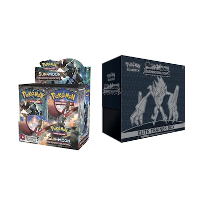 Poké TCG S&M Burning Shadows Booster Box & Elite Trainer Box Bundle