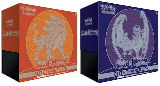 포켓몬 TCG 썬&문 솔가레오/루나아라 엘리트 트레이너 박스 2개 번들 Buy 포켓몬 TCG 썬&문 솔가레오/루나아라 엘리트 트레이너 박스 2개 번들