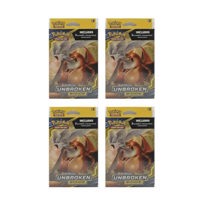 Poké TCG S&M Unbroken Bonds Hanger Box 4x Lot