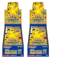 Pokémon TCG Sword & Shield 25th Anniversary Collection Booster Box (Promo Packs Not Included) (Japanese) 2x Lot Pokémon TCG Sword & Shield 25th Anniversary Collection Booster Box (Promo Packs Not Included) (Japanese) 2x Lot