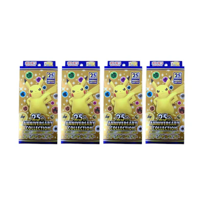 Poké TCG S&S 25th Anniversary Collection Special Set (Contains Promo Pack) (JP) 4x Lot