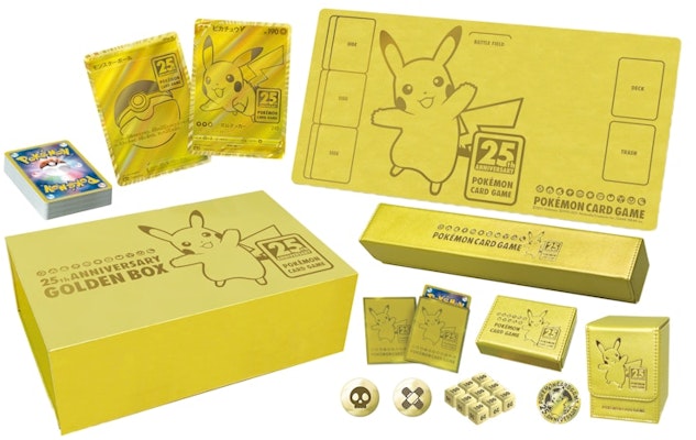 Pokémon TCG Sword & Shield 25th Anniversary Collection Golden Box Supply Set (Japanese) Order Pokémon TCG Sword & Shield 25th Anniversary Collection Golden Box Supply Set (Japanese)