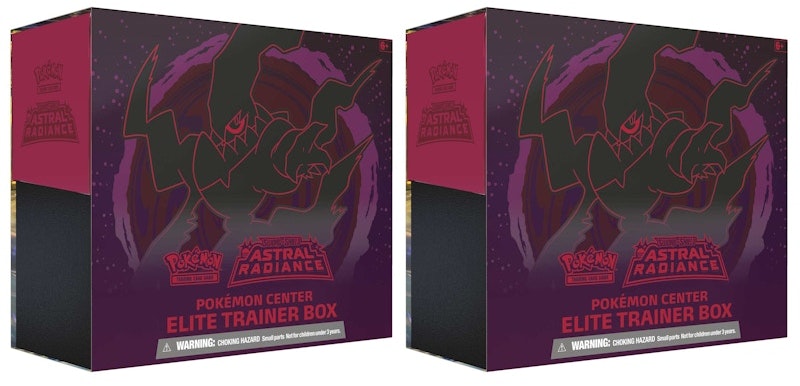 pokemon-tcg-sword-and-shield-astral-radiance-pokemon-center-exclusive-elite-trainer-box-2x-lot