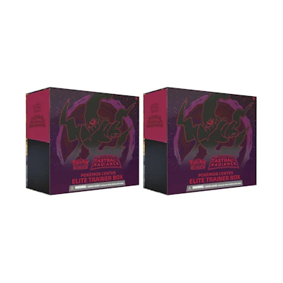 Poké TCG S&S Astral Radiance Pokémon Center Exclusive Elite Trainer Box 2x Lot
