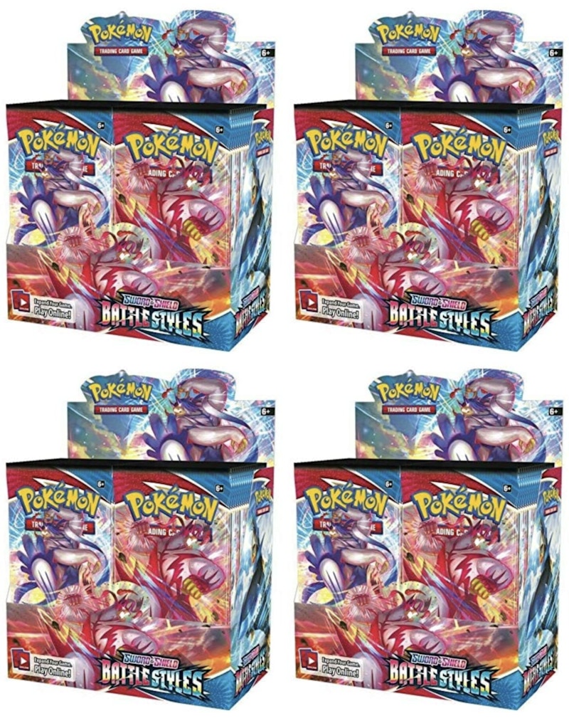 Buy Caja Pokémon TCG Espada y Escudo Battle Styles Booster 4x Lote