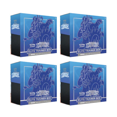 Poké TCG S&S Battle Styles Elite Trainer Box Rapid Strike 4x Lot