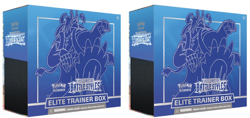 Pokémon TCG Sword & Shield Battle Styles Elite Trainer Box Rapid Strike 2x Lot