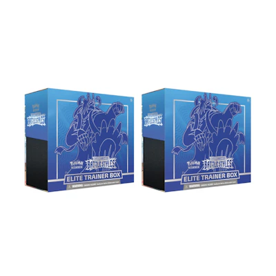 Poké TCG S&S Battle Styles Elite Trainer Box Rapid Strike 2x Lot