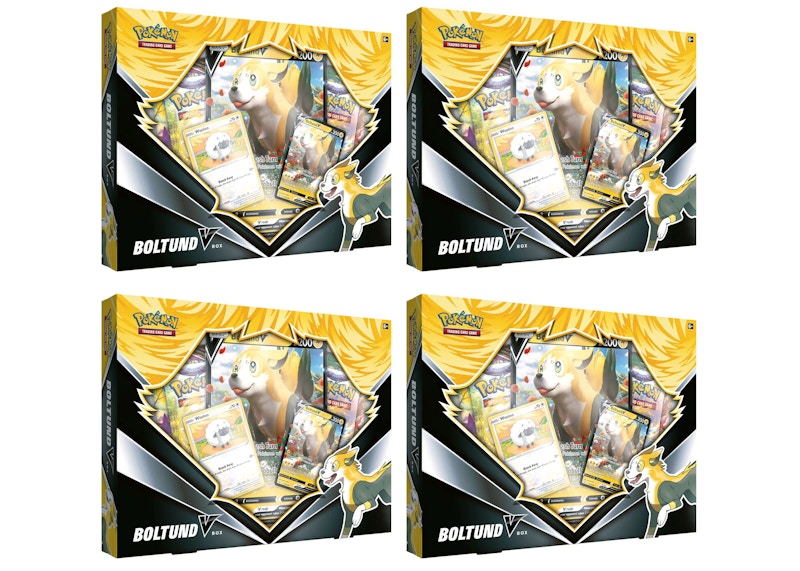 Buy Kotak Lot 4x Pokémon TCG Sword & Shield Boltund V