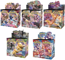 Pokémon TCG Sword & Shield Booster Box Bundle (Base/Rebel Clash/Darkness Ablaze/Vivid Voltage/Battle Styles) Pokémon TCG Sword & Shield Booster Box Bundle (Base/Rebel Clash/Darkness Ablaze/Vivid Voltage/Battle Styles)