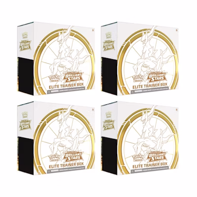 Poké TCG S&S Brilliant Stars Elite Trainer Box 4x Lot