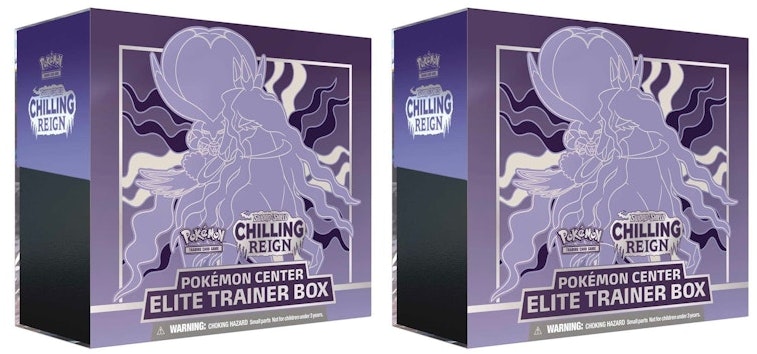 pokemon-tcg-sword-and-shield-chilling-reign-pokemon-center-exclusive-elite-trainer-box-shadow-rider-calyrex-2x-lot