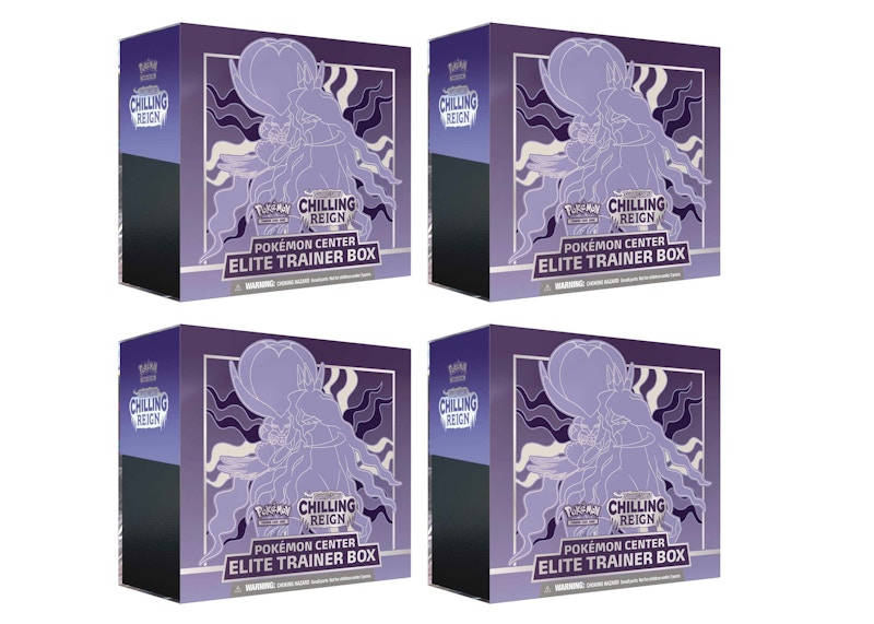 Buy Kotak Pelatih Elite Pokémon TCG Chilling Reign (Eksklusif Pokémon Center) Shadow Rider Calyrex 4x Lot.