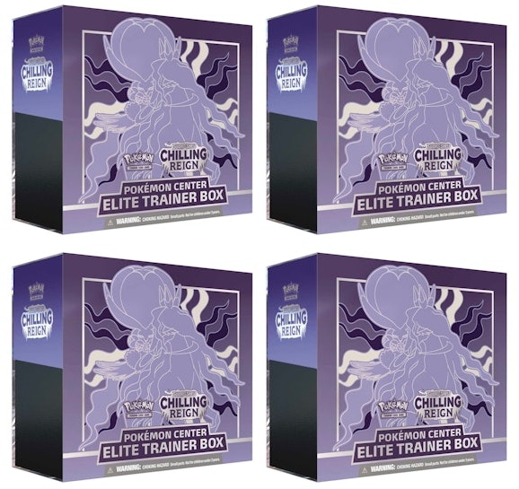 pokemon-tcg-sword-and-shield-chilling-reign-pokemon-center-exclusive-elite-trainer-box-shadow-rider-calyrex-4x-lot