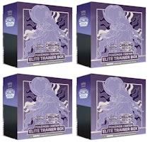 Pokémon TCG Sword & Shield Chilling Reign (Pokémon Center Exclusive) Elite Trainer Box (Shadow Rider Calyrex) 4x Lot Pokémon TCG Sword & Shield Chilling Reign (Pokémon Center Exclusive) Elite Trainer Box (Shadow Rider Calyrex) 4x Lot