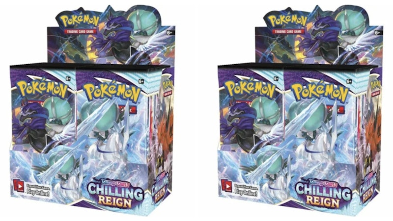 Pokémon TCG Sword & Shield Chilling Reign Booster Box 2x Lot