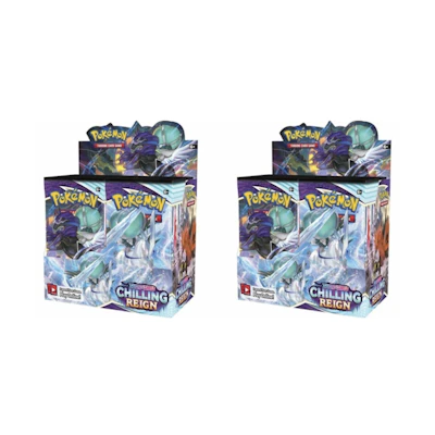 Poké TCG S&S Chilling Reign Booster Box 2x Lot