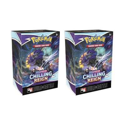Poké TCG S&S Chilling Reign Build & Battle Box 2x Lot