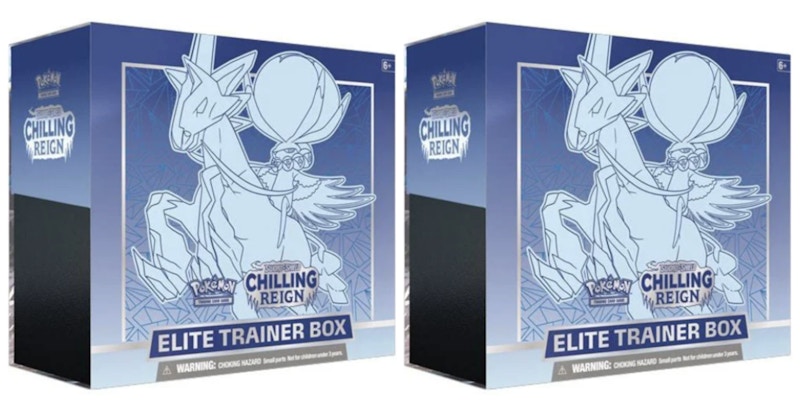 Buy Kotak Pelatih Elit Pokémon TCG Sword & Shield Chilling Reign (Ice Rider Calyrex) 2x
