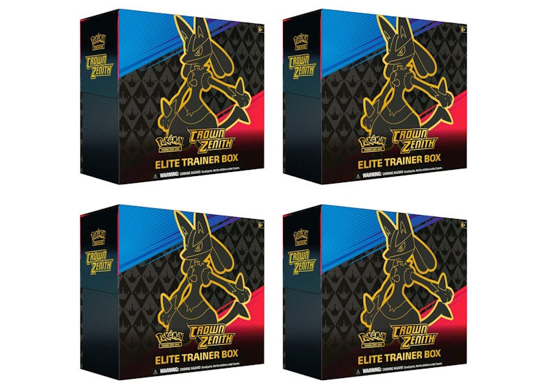 Pokémon TCG Sword & Shield Crown Zenith Elite Trainer Box 4x Lot