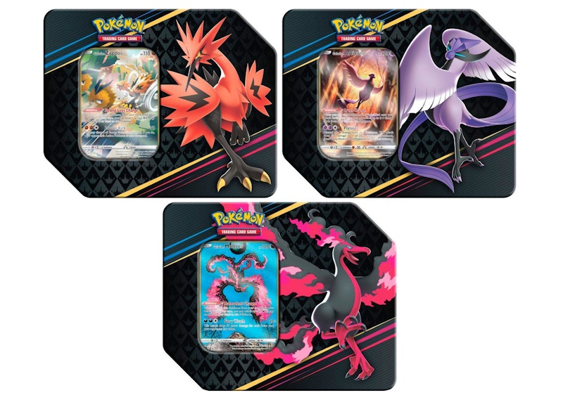 Buy Bundle Tin Pokémon TCG Sword & Shield Crown Zenith Zapdos/Articuno/Moltres 3x