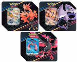 Pokémon TCG Sword & Shield Crown Zenith Zapdos/Articuno/Moltres Tin 3x Bundle Pokémon TCG Sword & Shield Crown Zenith Zapdos/Articuno/Moltres Tin 3x Bundle