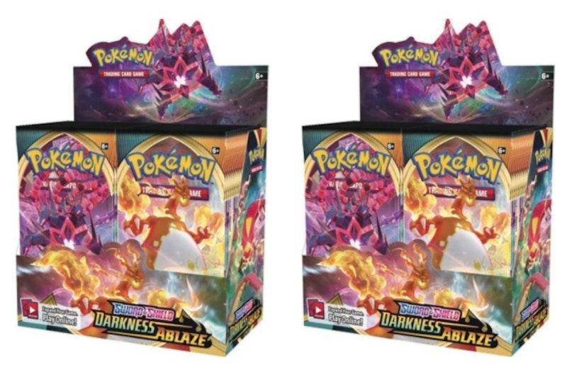 Pokémon TCG Sword & Shield Darkness Ablaze Booster Box 2x Lot