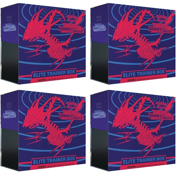 pokemon-tcg-sword-and-shield-darkness-ablaze-elite-trainer-box-4x-lot