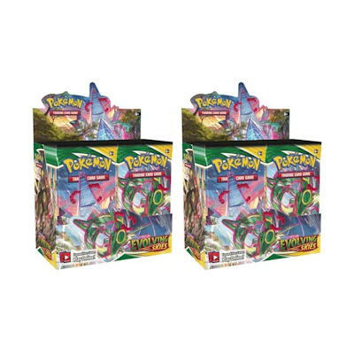 Poké TCG S&S Evolving Skies Booster Box 2x Lot