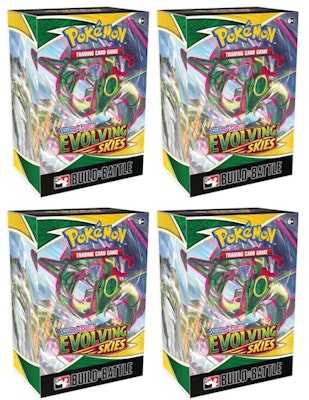 Pokémon TCG Sword & Shield Evolving Skies Build & Battle Box 4x Lot Buy Pokémon TCG Sword & Shield Evolving Skies Build & Battle Box 4x Lot
