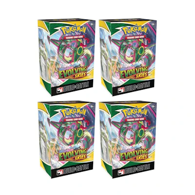 Poké TCG S&S Evolving Skies Build & Battle Box 4x Lot