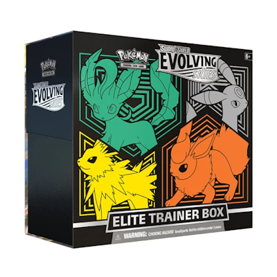 Poké TCG S&S Evolving Skies Elite Trainer Box (Flareon/Jolteon/Umbreon/Leafeon)