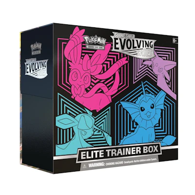 Poké TCG S&S Evolving Skies Elite Trainer Box (Glaceon/Vaporeon/Sylveon/Espeon)