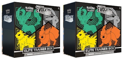 Pokémon TCG Sword & Shield Evolving Skies Elite Trainer Box (Flareon/Jolteon/Umbreon/Leafeon) 2x Lot Pokémon TCG Sword & Shield Evolving Skies Elite Trainer Box (Flareon/Jolteon/Umbreon/Leafeon) 2x Lot
